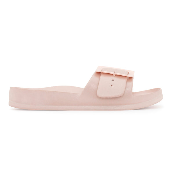 Redtape Women's Casual Sliders For Lightweight Everyday Comfort Metallic/Pink