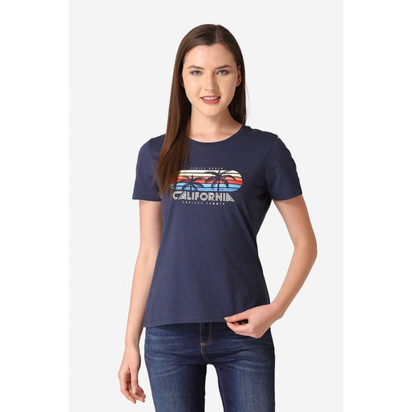 Redtape Women's Dark Navy Round Neck T-Shirt Dark Navy