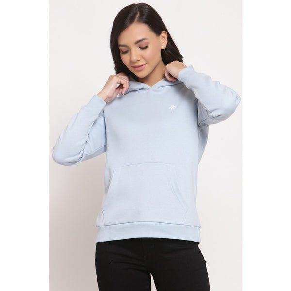 Redtape Women's Light Blue Hoodie Sweatshirt Light Blue