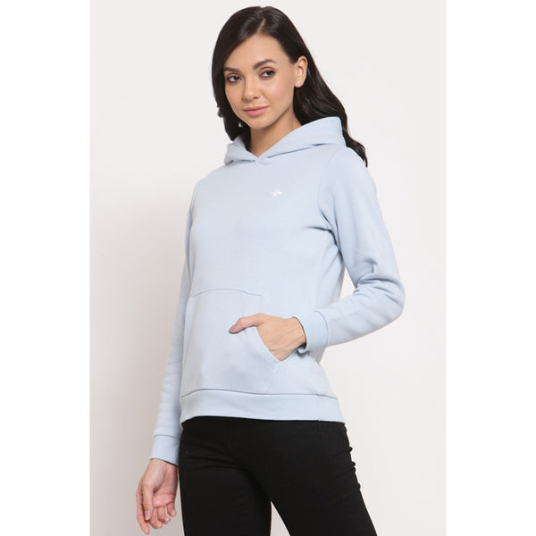 Redtape Women's Light Blue Hoodie Sweatshirt Light Blue