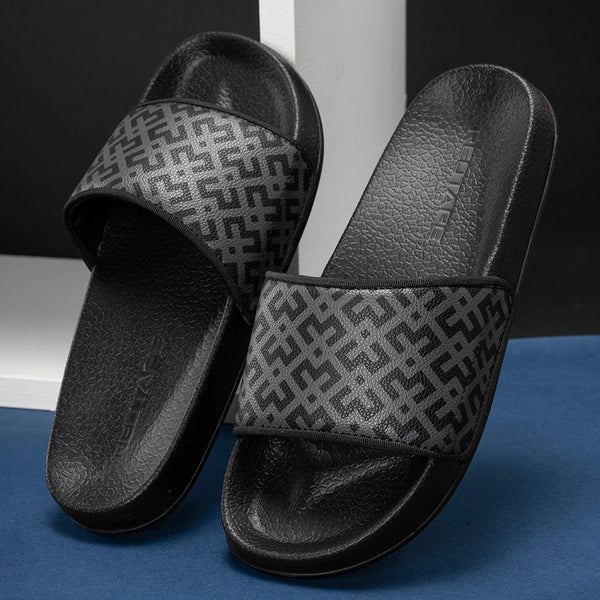 Redtape Women’s Sliders For Comfortable Casual Everyday Use Black/Grey