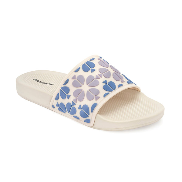 Redtape Women’s Sliders For Easy Everyday Comfort Purple/Beige