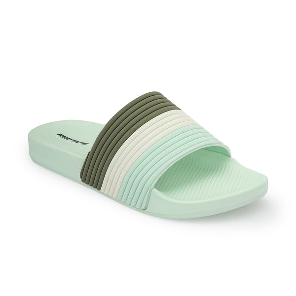 Redtape Women’s Sliders For Everyday Ease Mint Green