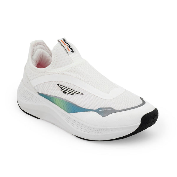 redtape Women’s Slip-On Walking Shoes for Lightweight Comfort White/Blue