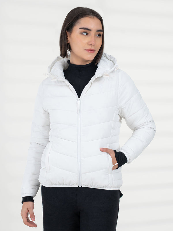 Redtape Women White Heatseal Jacket | Everyday Functional Wear White