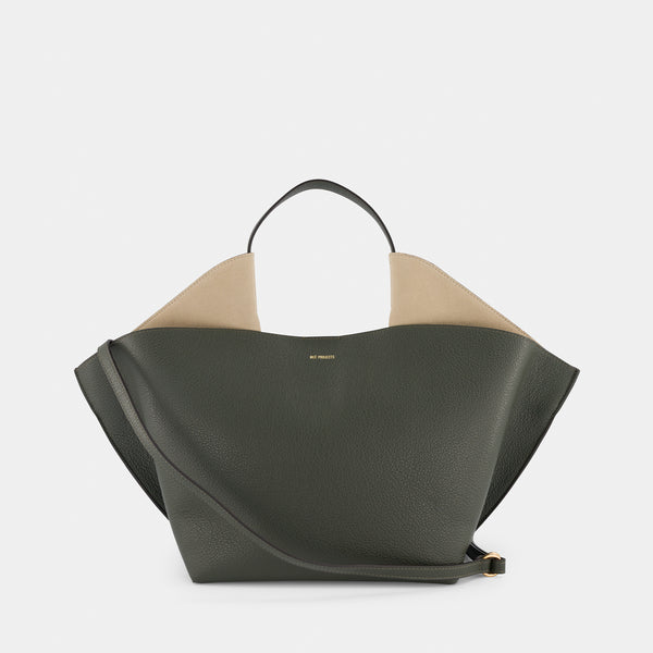 ree Projects ANN TOTE MEDIUM - PEBBLE GRAIN - DEEP MOSS
