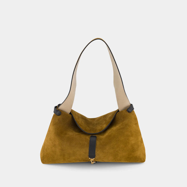 ree projects FLORENCIA PURSE - SUEDE SOFT CALF - MUSTARD BLACK