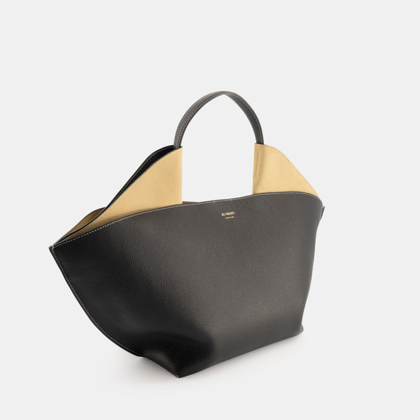 Ree Projects ANN TOTE MEDIUM - PEBBLE GRAIN - BLACK