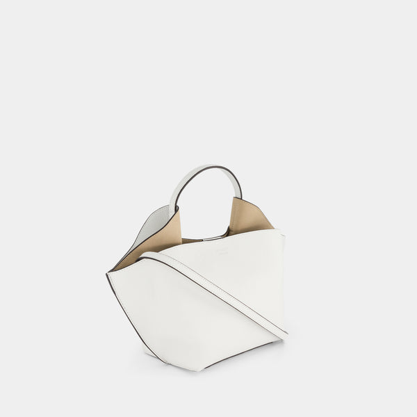 Ree Projects ANN TOTE MINI - PEBBLE GRAIN - BIANCO