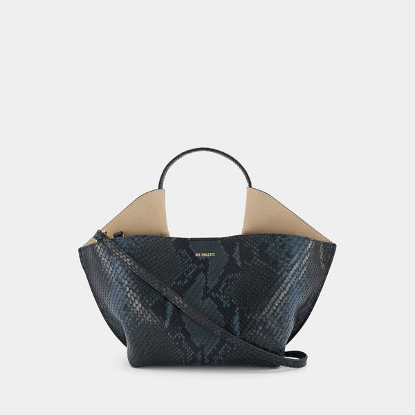 Ree Projects ANN TOTE MINI - PYTHON - BLUE BLACK