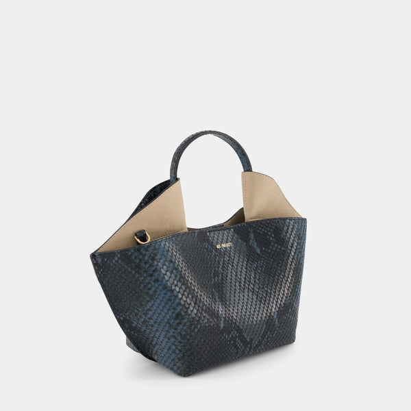 Ree Projects ANN TOTE MINI - PYTHON - BLUE BLACK