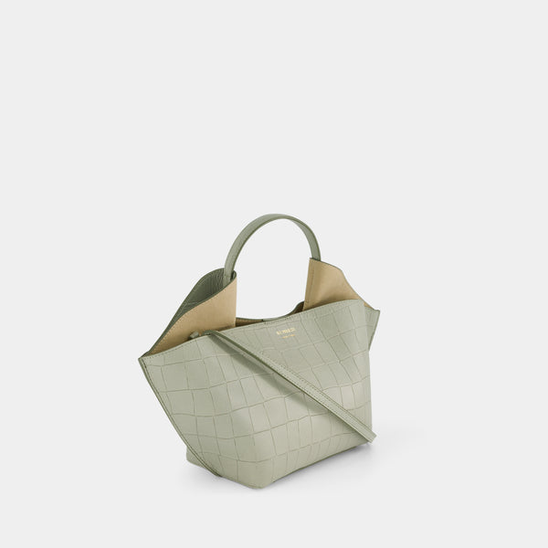 Ree Projects ANN TOTE MINI - SOFT CROC - SAGE