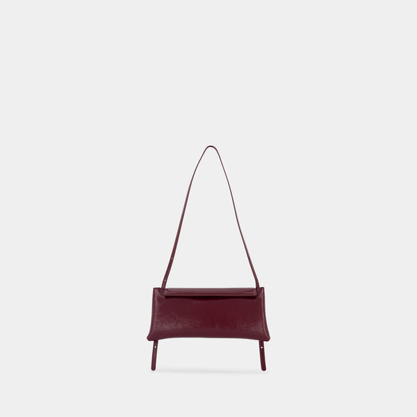 Ree Projects ELIEZE CLUTCH - NAPPA LAK - BURGUNDY