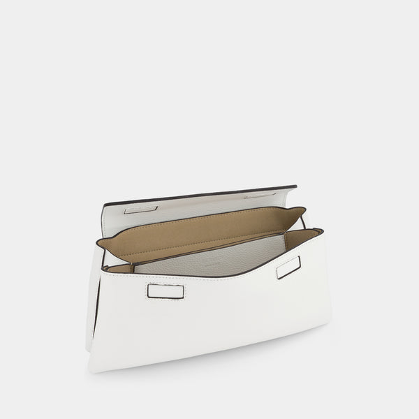 Ree Projects ELIEZE CLUTCH - PEBBLE GRAIN - BIANCO
