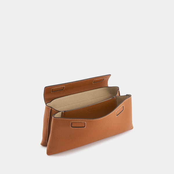 Ree Projects ELIEZE CLUTCH - PEBBLE GRAIN - CARAMEL