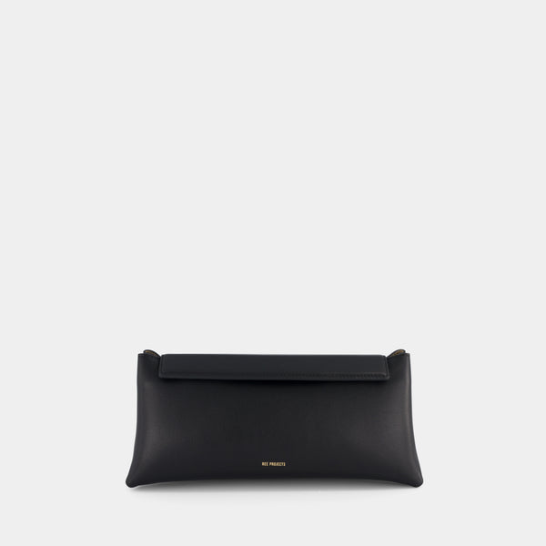 ree projects ELIEZE CLUTCH - SOFT CALF - BLACK