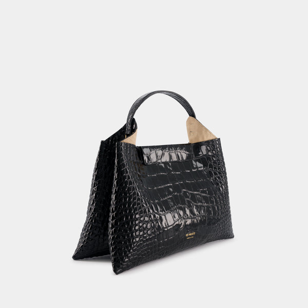 Ree Projects ELIEZE MEDIUM - CROC - BLACK