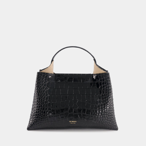 ree projects ELIEZE MEDIUM - CROC - BLACK