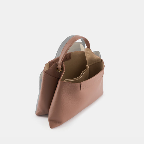 Ree Projects ELIEZE MEDIUM - PEBBLE GRAIN - ASH BROWN