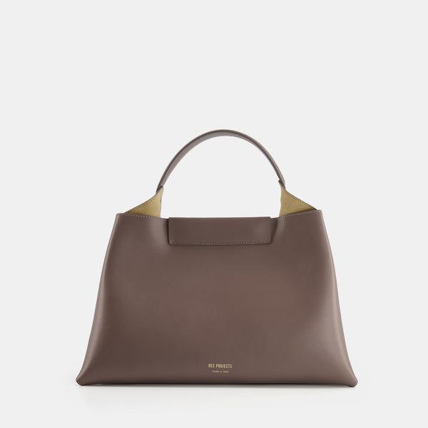 ree projects ELIEZE MEDIUM - SOFT CALF - ASH BROWN II