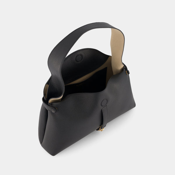 Ree Projects FLORENCIA PURSE - PEBBLE GRAIN - BLACK