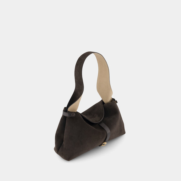 Ree Projects FLORENCIA PURSE - SOFT CALF SUEDE - EBONY