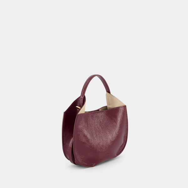 Ree Projects HELENE HOBO MINI - NAPPA LAK - BURGUNDY