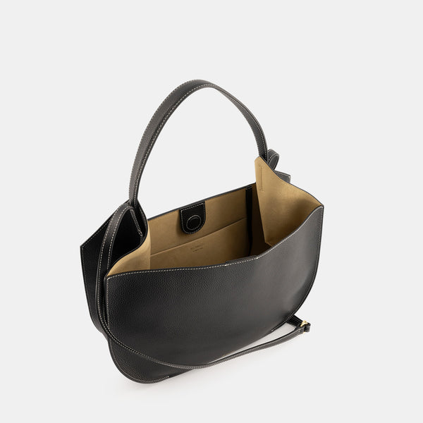 Ree Projects HELENE HOBO - PEBBLE GRAIN - BLACK