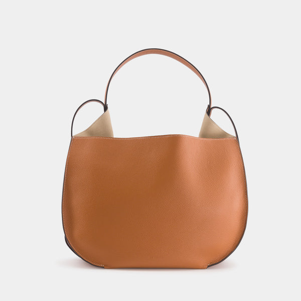 ree projects HELENE HOBO - PEBBLE GRAIN - CARAMEL