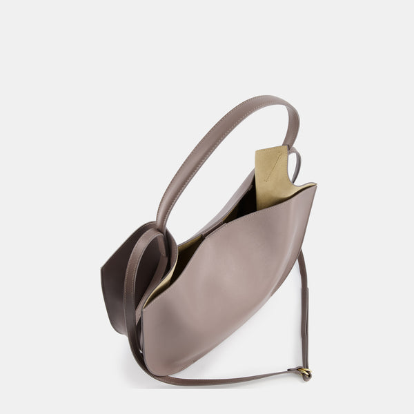 Ree Projects HELENE HOBO - SOFT CALF - ASH BROWN