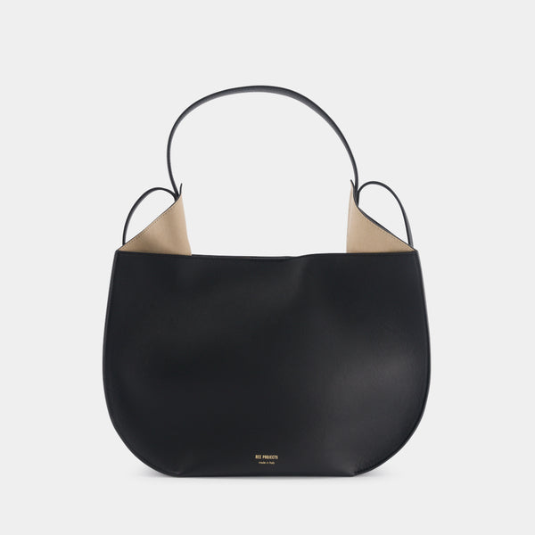 ree projects HELENE HOBO - SOFT CALF - BLACK II