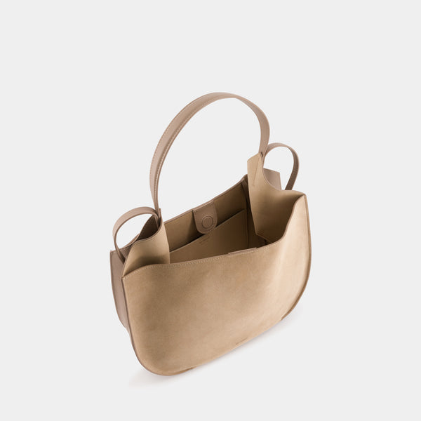 Ree Projects HELENE HOBO - SUEDE SOFT CALF - SANDSTONE