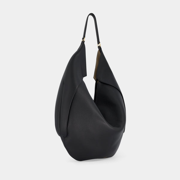 Ree Projects RIVA HOBO - PEBBLE GRAIN - BLACK