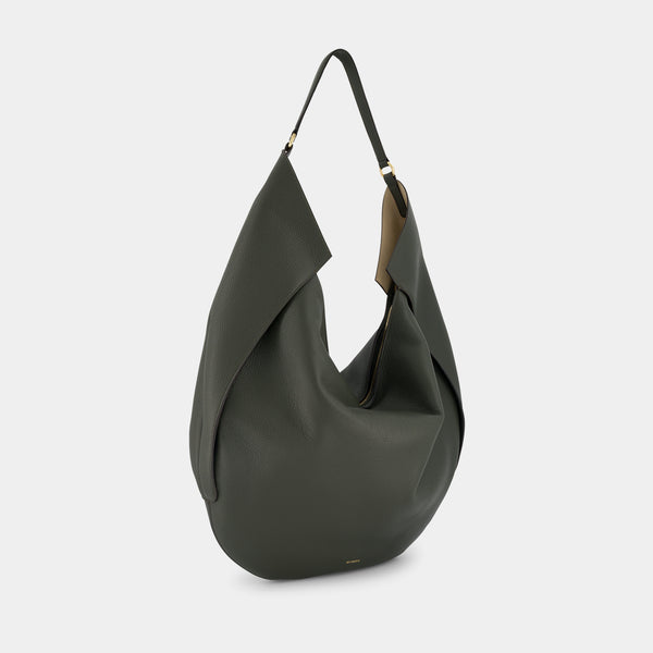 Ree Projects RIVA HOBO - PEBBLE GRAIN - DEEP MOSS