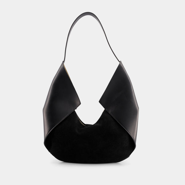 ree projects RIVA LARGE - SUEDE SOFT CALF - BLACK