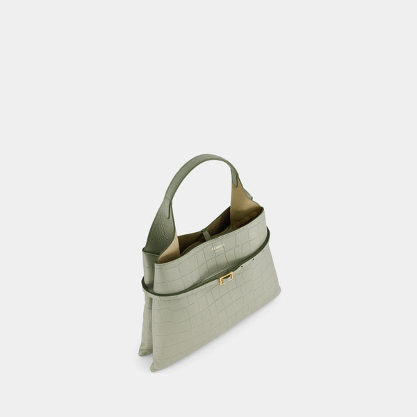 Ree Projects TOTE CLARE MINI - SOFT CROC - SAGE