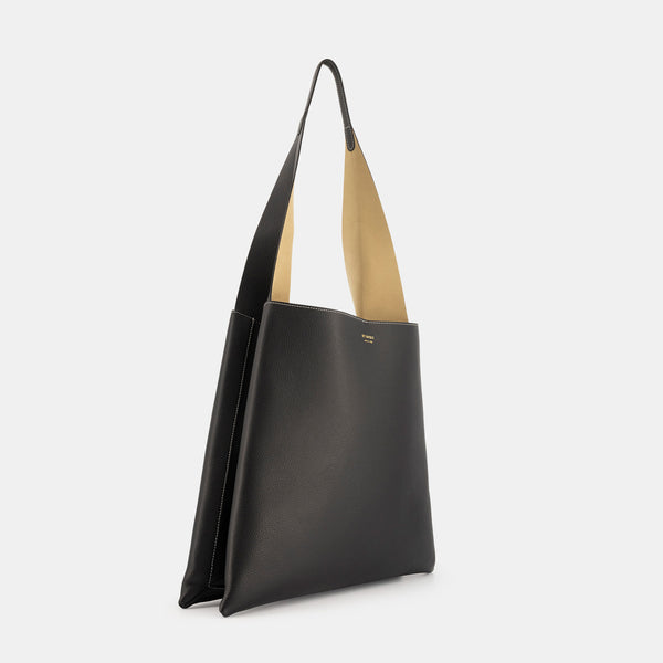 Ree Projects TOTE NESSA - PEBBLE GRAIN - BLACK
