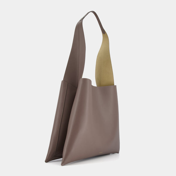 Ree Projects TOTE NESSA - SOFT CALF - ASH BROWN II