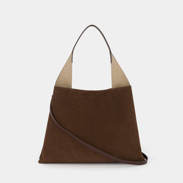 Ree Projects TOTE CLARE LARGE - SUEDE SOFT CALF - MOCHA