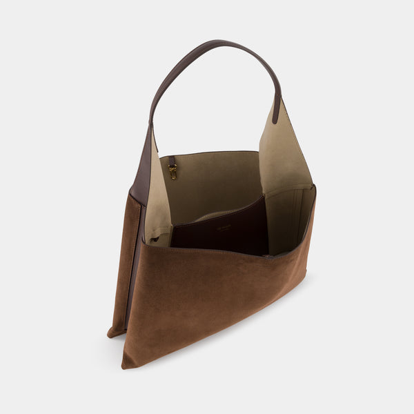 Ree Projects TOTE CLARE LARGE - SUEDE SOFT CALF - MOCHA