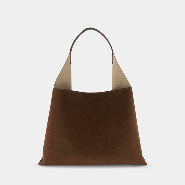 ree projects TOTE CLARE LARGE - SUEDE SOFT CALF - MOCHA