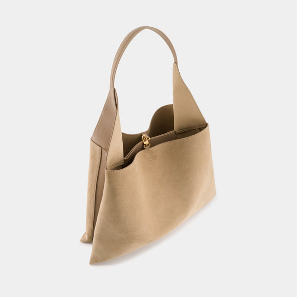 Ree Projects TOTE CLARE LARGE - SUEDE SOFT CALF - SANDSTONE