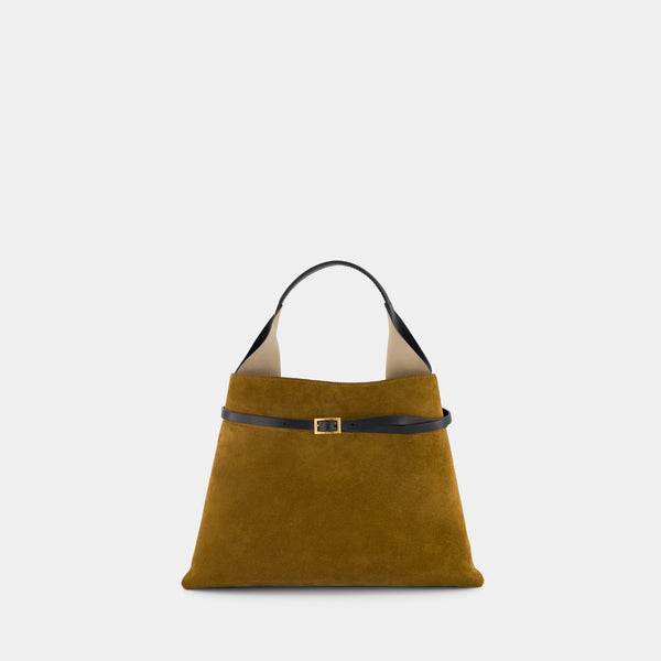 ree projects TOTE CLARE MINI - SUEDE SOFT CALF - MUSTARD BLACK