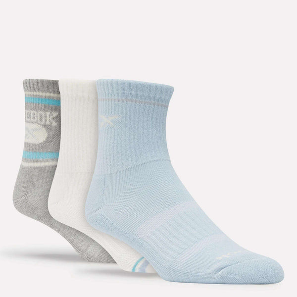 reebok classics 3-pack Women's Terry Mid Crew Socks