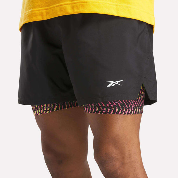 Reebok Classics Men's Athlete Hype Two-In-One Shorts 5"
