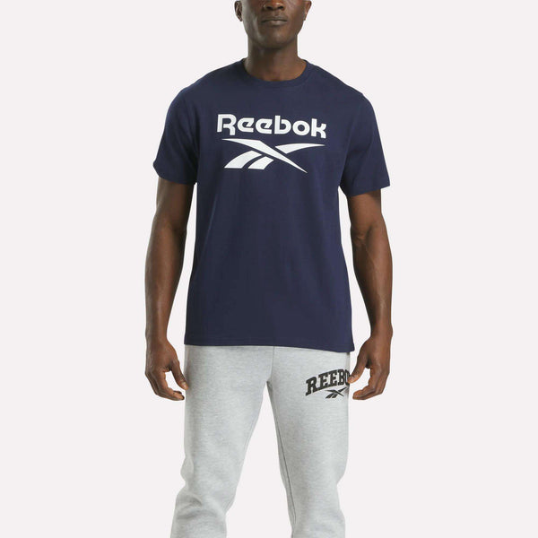 reebok classics Men's Big Logo Crewneck Short Sleeve Tee