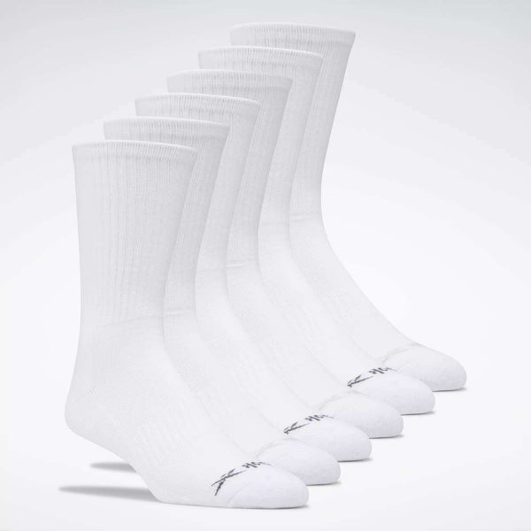 reebok classics Men's Reebok Basic Crew Socks 6 Pairs