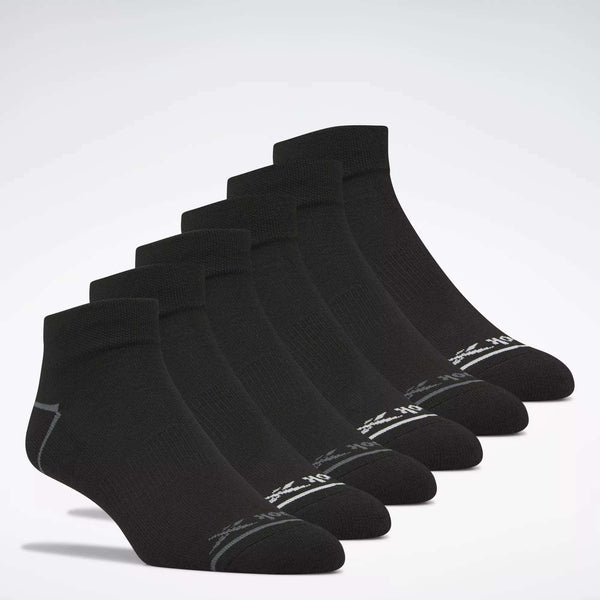 reebok classics Men's Reebok Basic Quarter Socks 6 Pairs