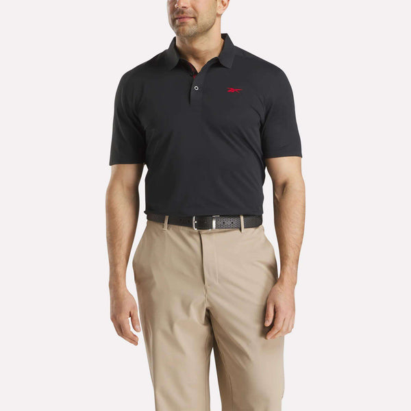 reebok classics Men's Short Sleeve Bonded Micro Pique Polo Shirt