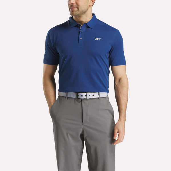 reebok classics Men's Short Sleeve Bonded Micro Pique Polo Shirt